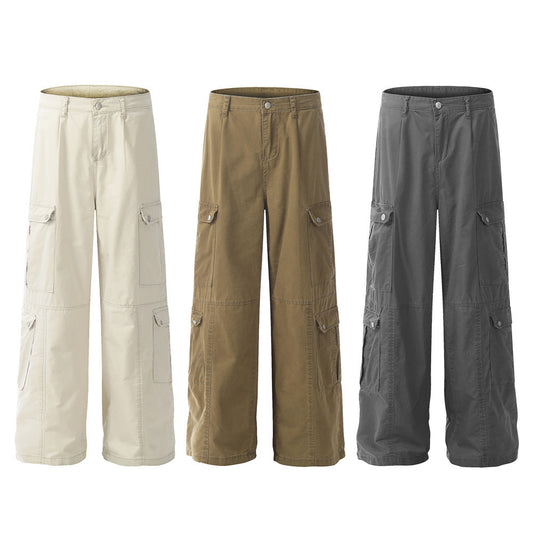 Fashion Work Clothes Casual Trousers Men's Solid Color