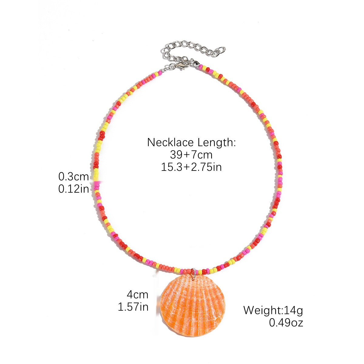 European And American Beaded Necklace Holiday Conch Fashion