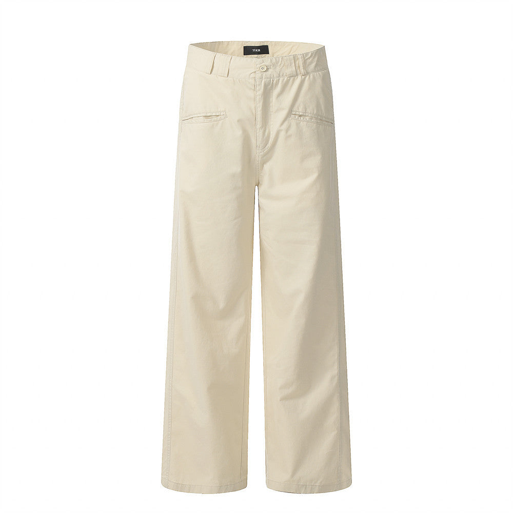 Fashion Brand Loose-fitting Wide-leg Trousers Men's Design