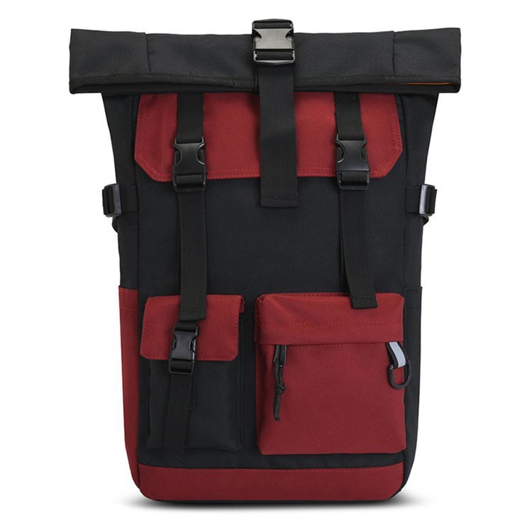Large-capacity Contrast Color Oxford Cloth Backpack Men