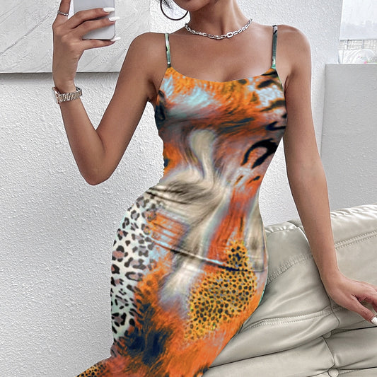 Ladies' Leopard Print Elegant Slimming Vacation Style Suspender