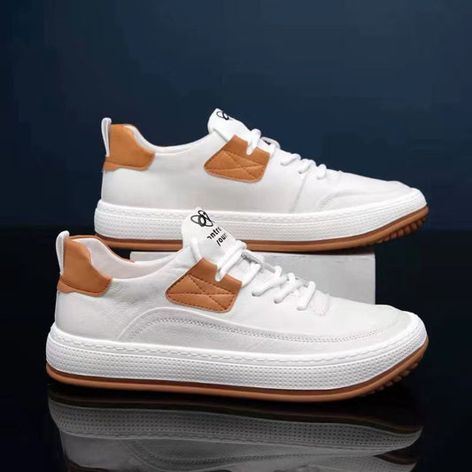 Stylish And Lightweight Trendy Casual Sports Leather Shoes
