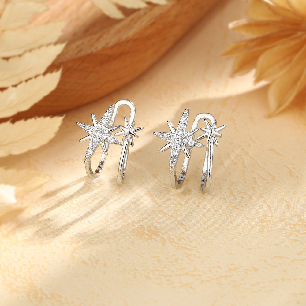 Eight Awn Star Asymmetric Rice Ear Clip Korean Style