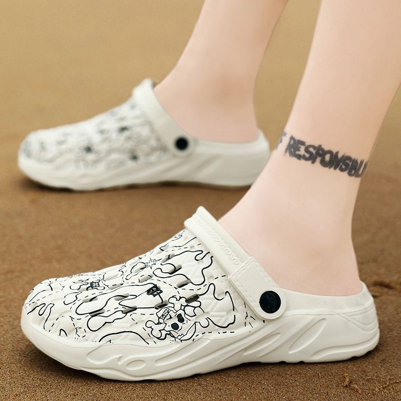 Summer New Beach Hole Shoes For Men And Women Baotou Sandals