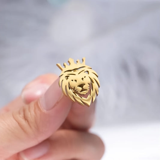 Little Lion Coffee Cup Apple Shape Badge Suit Accessories Creative Men's Brooch