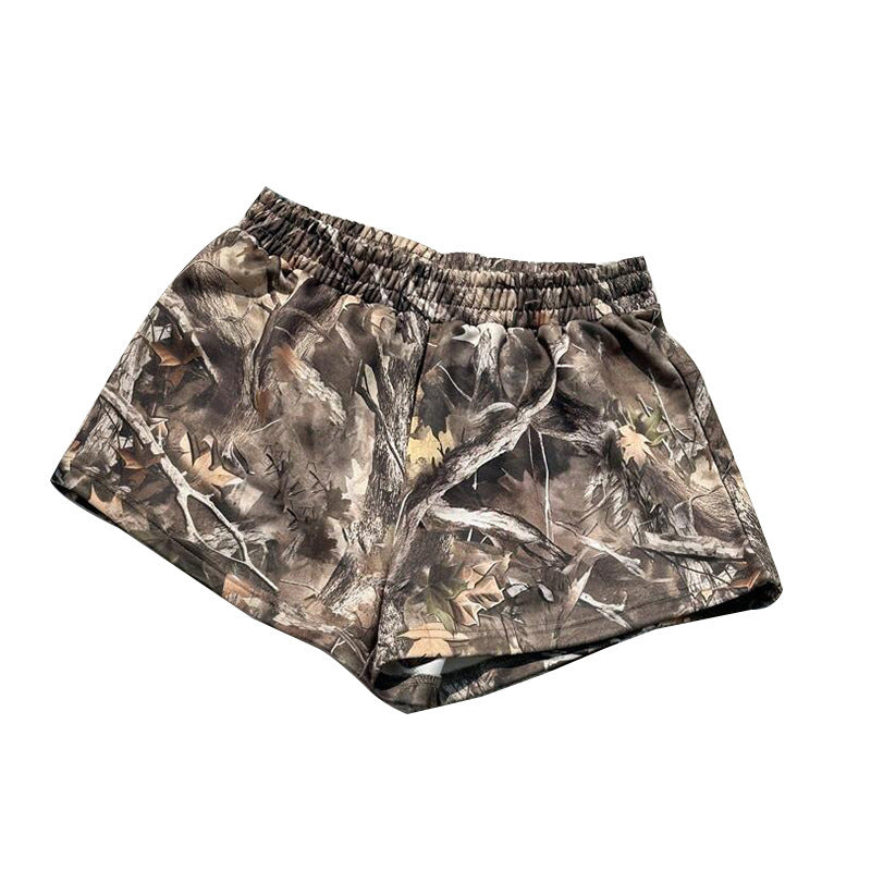 Floral Shorts Stretch Milk Silk Beach Hot Pants