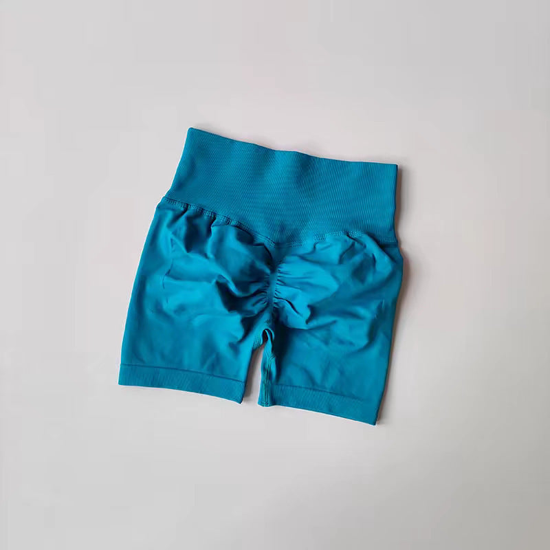 High Waist Stretch Breathable Quick-drying Running Seamless Shorts Sports Yoga Shorts