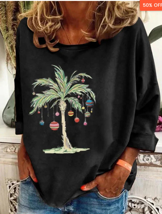 Women's Loose-fitting Thin Long Sleeve T-shirt