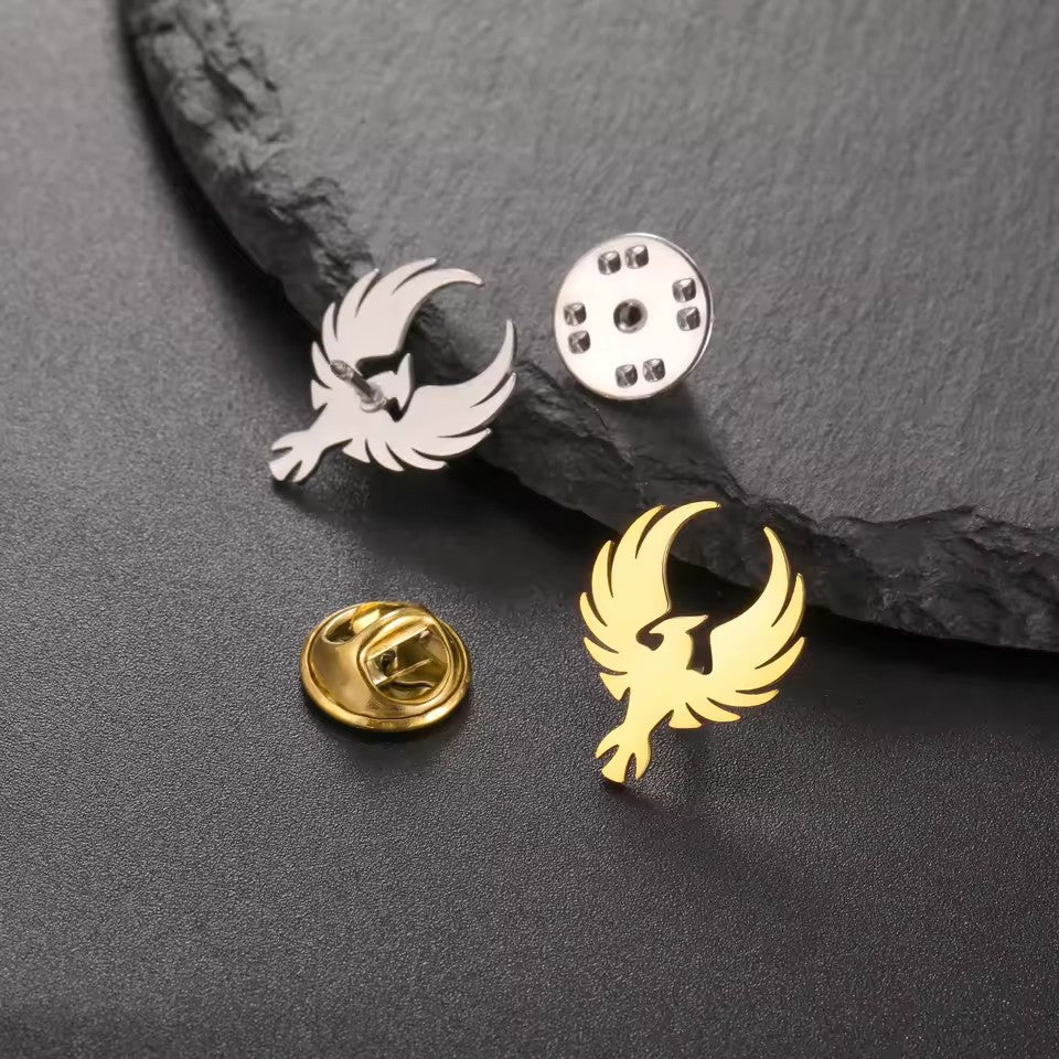 European And American Advanced Retro Light Luxury Fashion Trend Souvenir Stainless Steel Animal Suit Pattern Shape Brooch