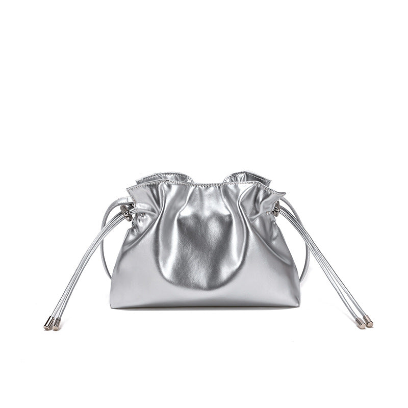 Women's Messenger Bag Drawstring Small Chinese Character Fu Bag All-match Casual Shoulder