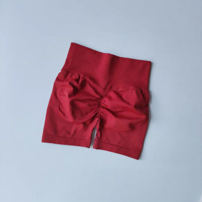 High Waist Stretch Breathable Quick-drying Running Seamless Shorts Sports Yoga Shorts
