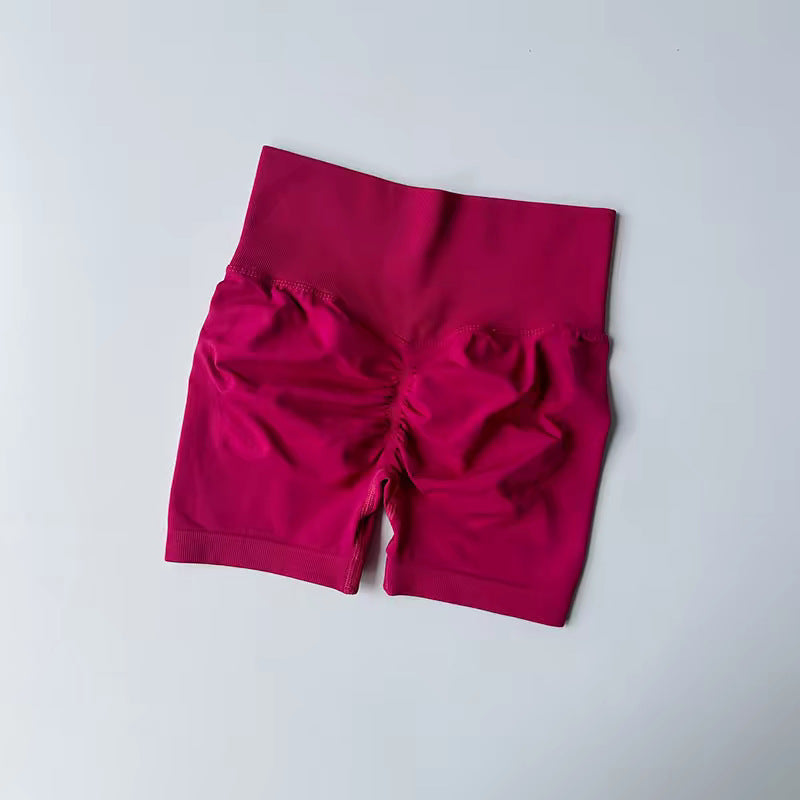 High Waist Stretch Breathable Quick-drying Running Seamless Shorts Sports Yoga Shorts