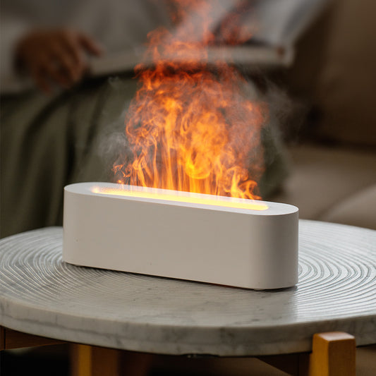 Simulated Ice Fire Cold Flame Essential Oil Diffuser 150ml Heavy Mist Air Humidifier