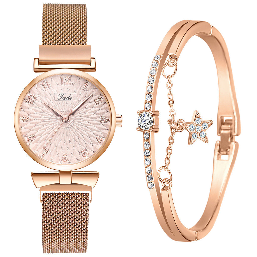 Fashion Ladies Quartz Watch Arabic Numeral Small Scale