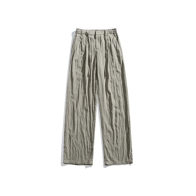 Ice Silk Trousers Casual Draping Yamamoto Pleated Casual
