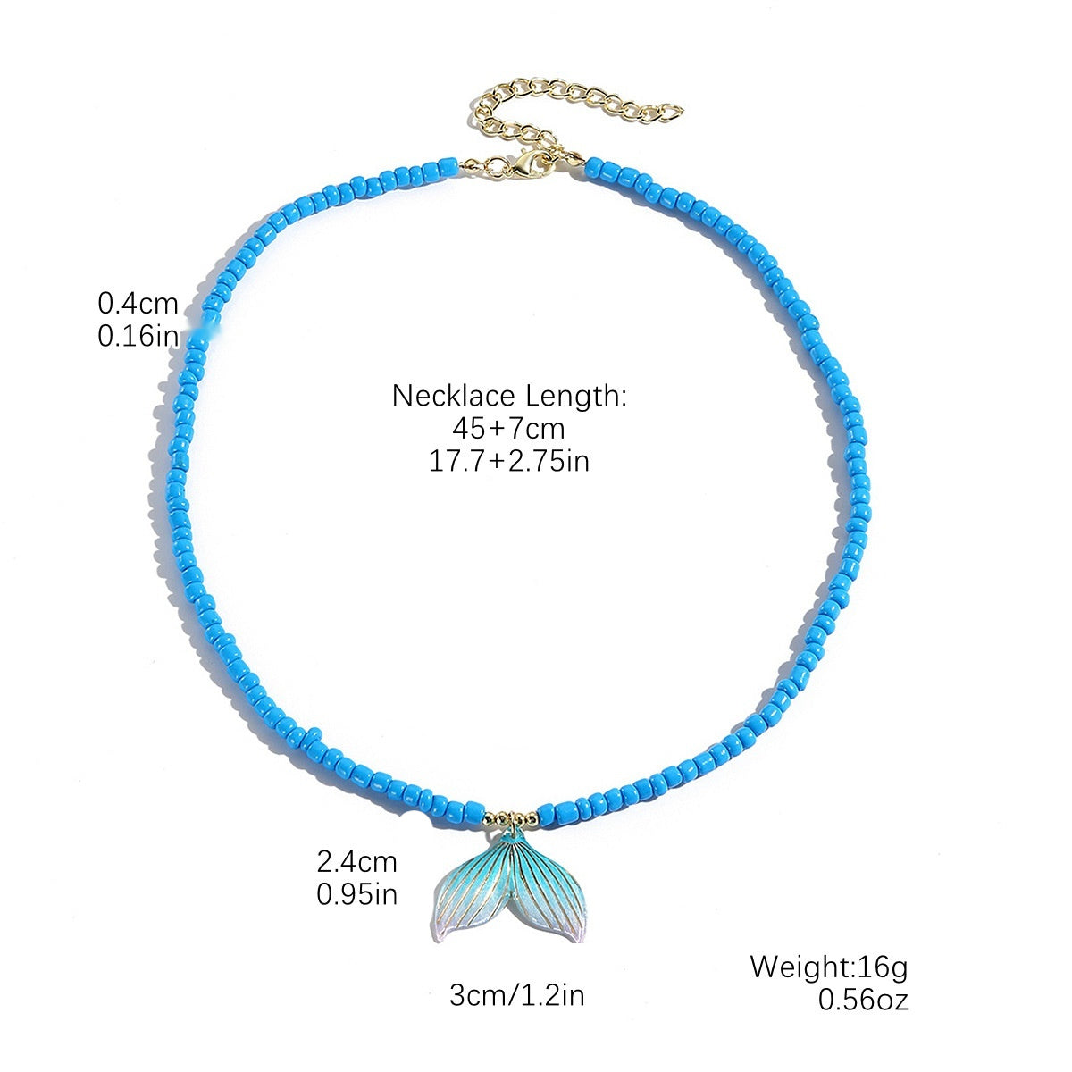 European And American Beaded Necklace Holiday Conch Fashion