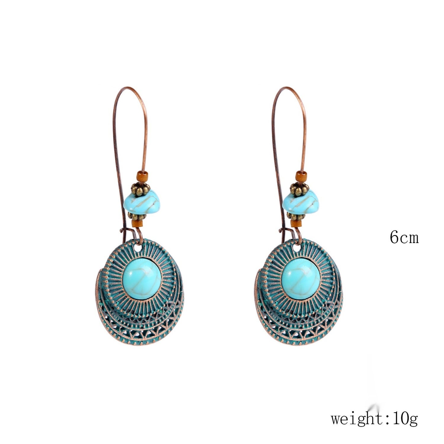 Bohemian Natural Stone Long Retro Necklace