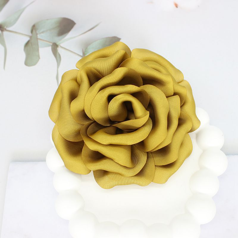 Elegant Business Suit Accessories Big Flower Sweater Brooch