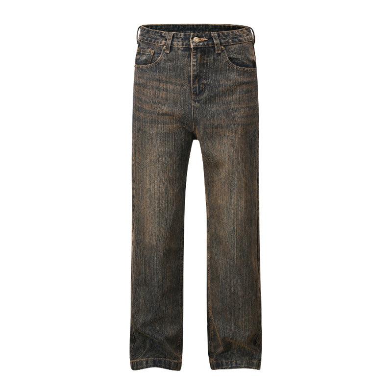 Fashion American Loose-fitting Wide-leg Trousers Men