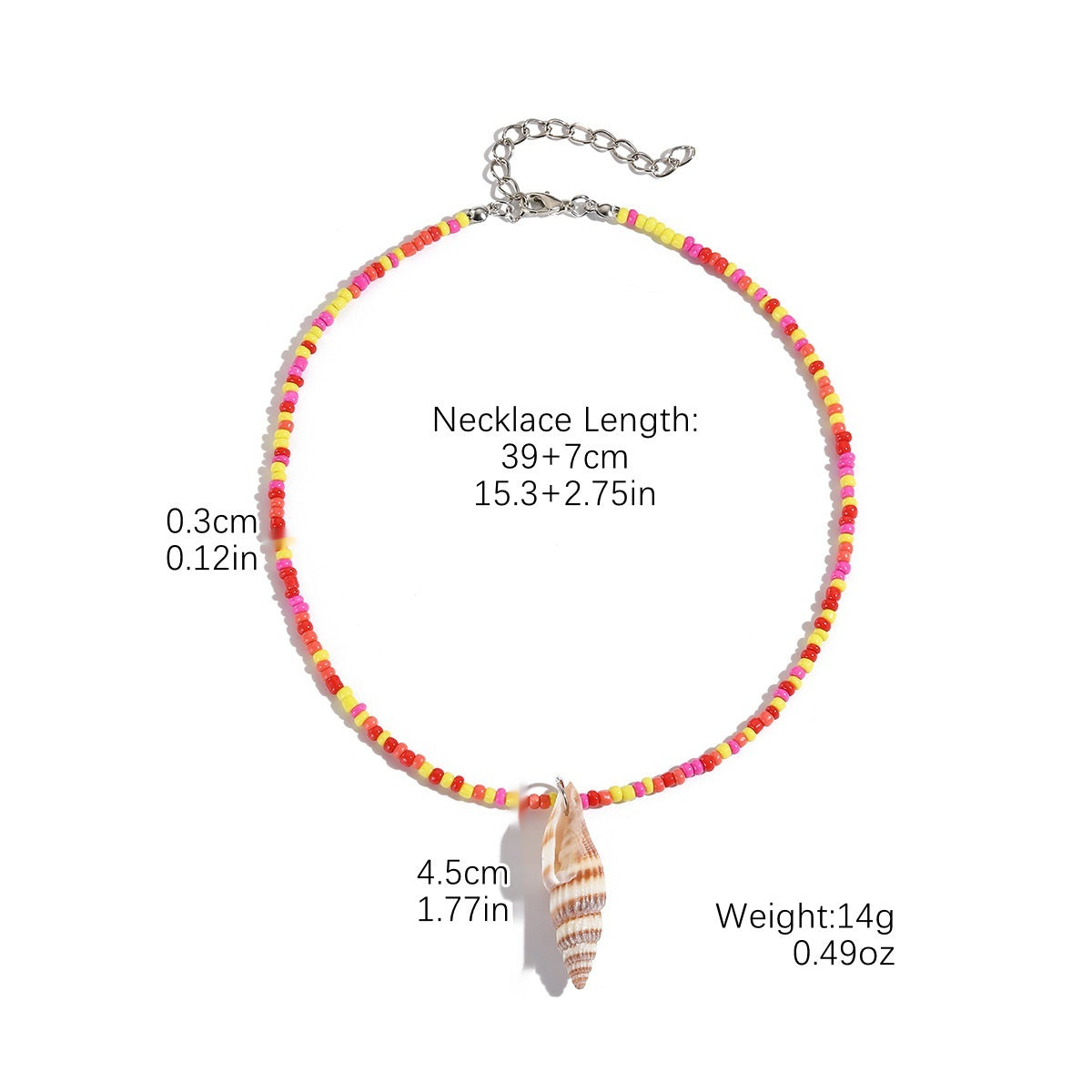 European And American Beaded Necklace Holiday Conch Fashion