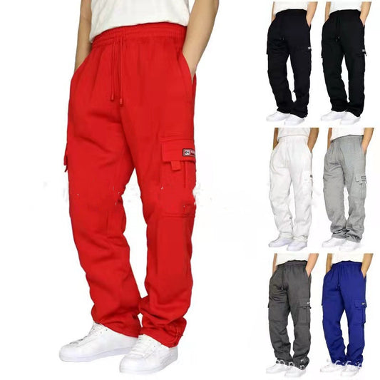nts Stretch Elastic Waist Jogger Sports Pants Drawstring Trousers Fashion Mens ClMen Pants Sweatpaothing
