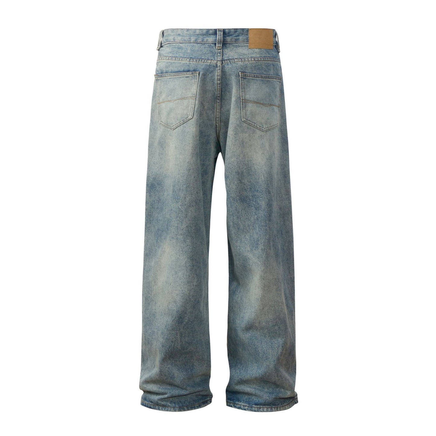 Gradient Retro Men's Casual Straight Trousers