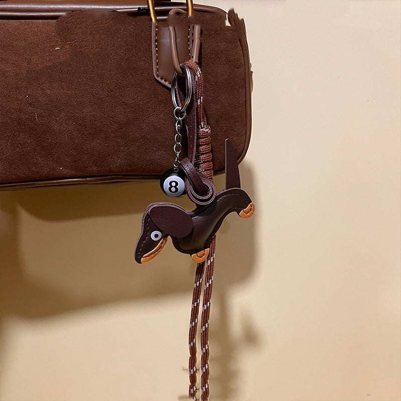 Hanging Sausage Dog Baseball Braided Rope Net Red Live Broadcast Handbag Pendant