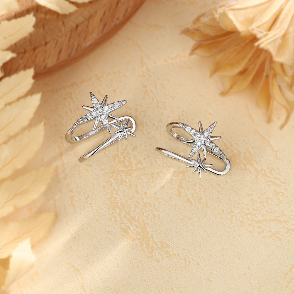 Eight Awn Star Asymmetric Rice Ear Clip Korean Style