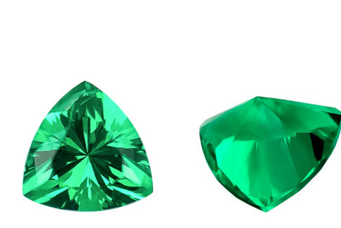 Emerald Green Treasure Shaped Colored Gems