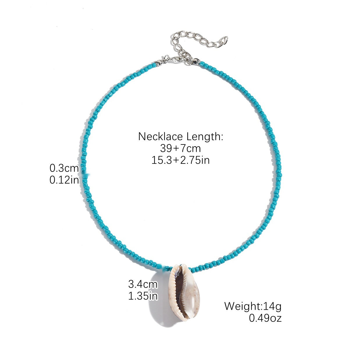 European And American Beaded Necklace Holiday Conch Fashion